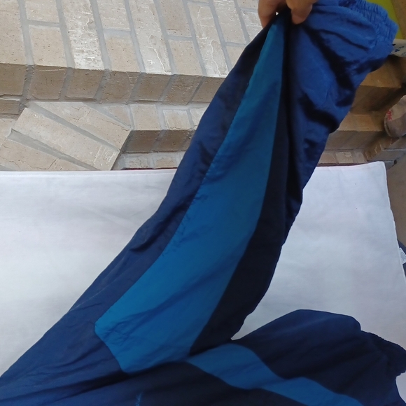 Pierre Cardin 90s vintage Windbreaker , navy, turquoise, white, L - Picture 3 of 7